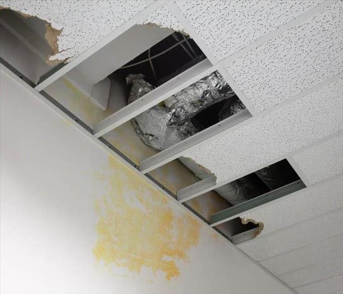 Water leak from vents in ceiling.